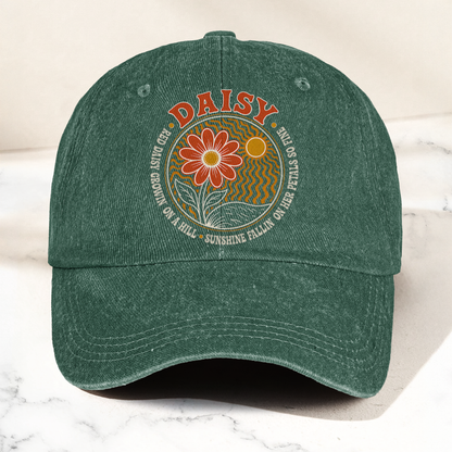 Grateful Dead Red Daisy Lyrics Music Merch Denim Cap – Retro Vintage Dad Cap Gift For Dad (With Box)