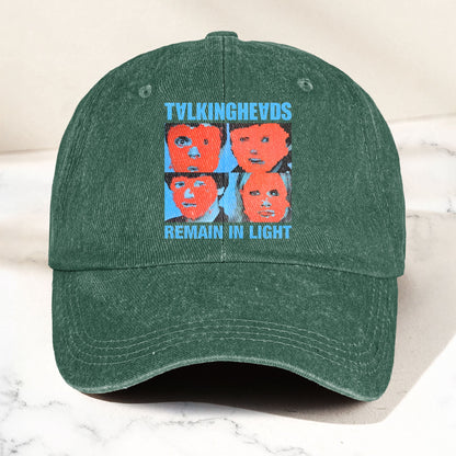 Talking Heads Remain in Light Punk Rock Music Denim Cap – Retro Music Fan Cap Gift For Dad (With Box)