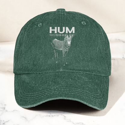 Hum You’d Prefer An Astronaut Vintage Dad Hat – Indie Rock Washed Cotton Cap Gift For Dad (With Box)