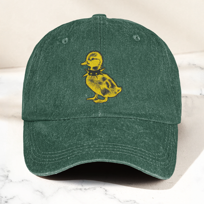 Punk Rock Baby Duck Vintage Denim Cap – Rock Music Band Cap Gift For Dad (With Box)