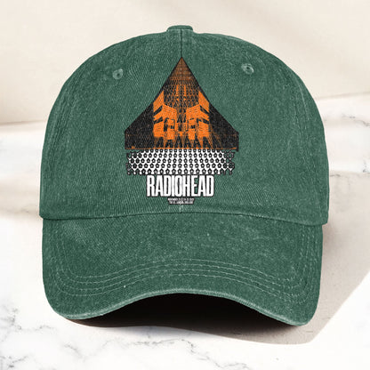 Radiohead Live in London Denim Cap – Retro Radiohead Tribute Merch Dad Hat (With Box)
