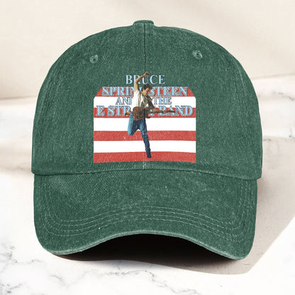 Bruce Springsteen Denim Cap – Retro Vintage Dad Cap Gift For Dad (With Box)