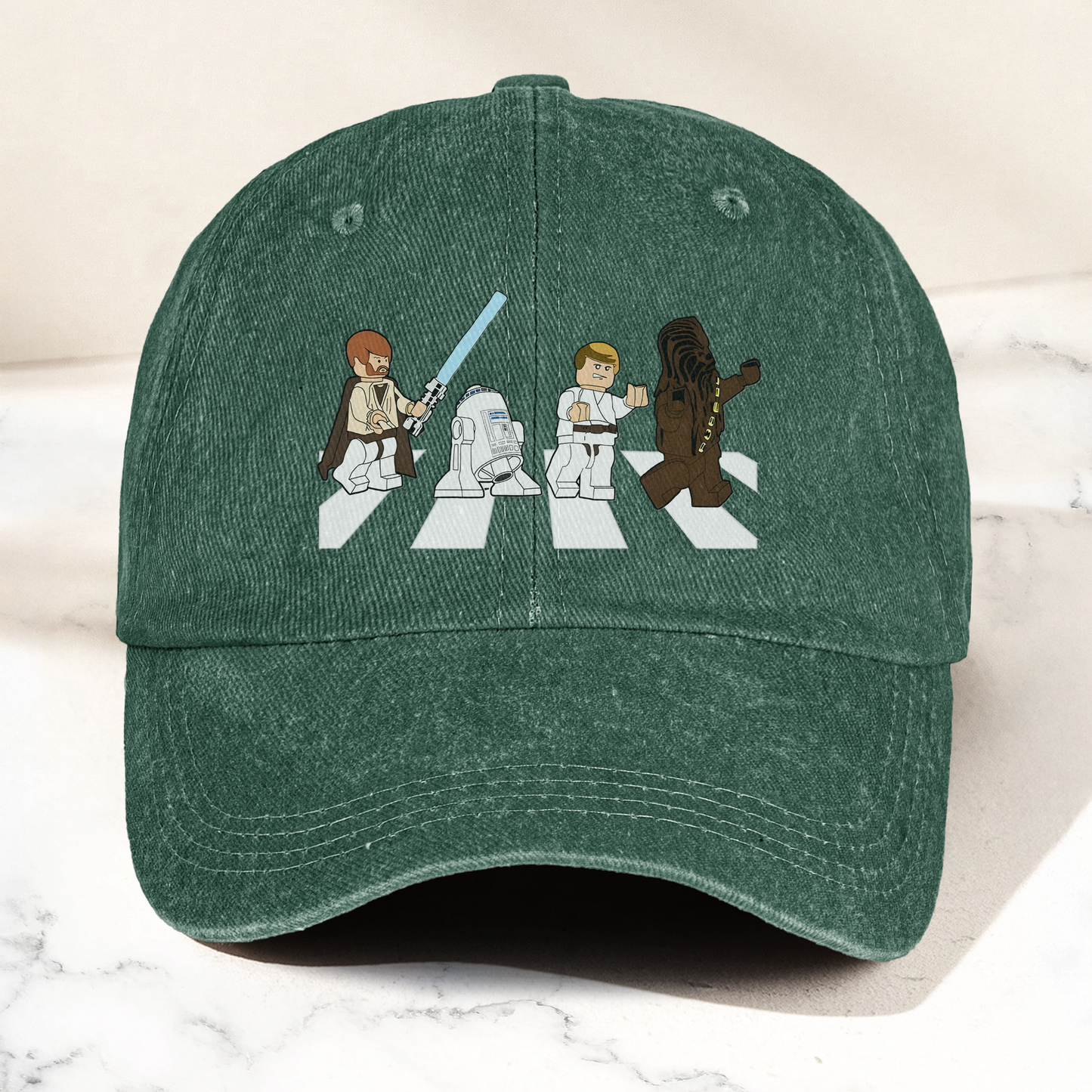 Star Wars Abbey Road Dad Cap – Obi-Wan, Luke, R2-D2 & Chewbacca Walk Design ( With Box )