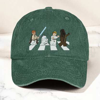 Star Wars Abbey Road Dad Cap – Obi-Wan, Luke, R2-D2 & Chewbacca Walk Design ( With Box )