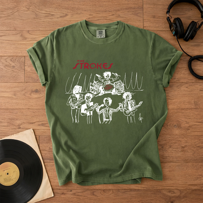 The Strokes Band Graphic Tour T-Shirt – Retro Music Band Merch Tee