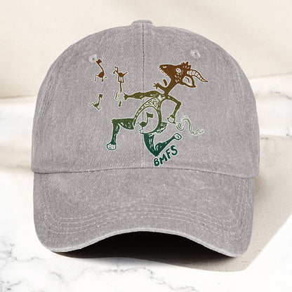 Billy Strings BMFS Dancing Goat Graphic Music Merch Denim Cap – Retro Vintage Dad Cap Gift For Dad (With Box)