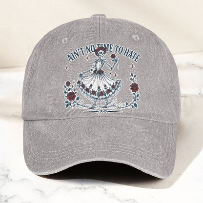 Grateful Dead Aint No Time To Hate Uncle Johns Band Lyrics Denim Cap – Retro Vintage Dad Cap Gift For Dad (With Box)