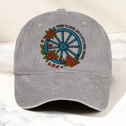 Grateful Dead Bound To Cover Just A Little More Ground Wheel Roses Denim Cap – Retro Vintage Dad Cap Gift For Dad (With Box)