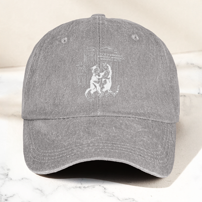 The Cure Lovecats Essential Artwork Vintage Denim Cap – Retro The Cure Band Merch Gift for Dad (With Box)