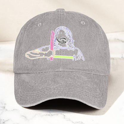 Dave Grohl Denim Cap – Retro Foo Fighters Merch Gift for Dad (With Box)