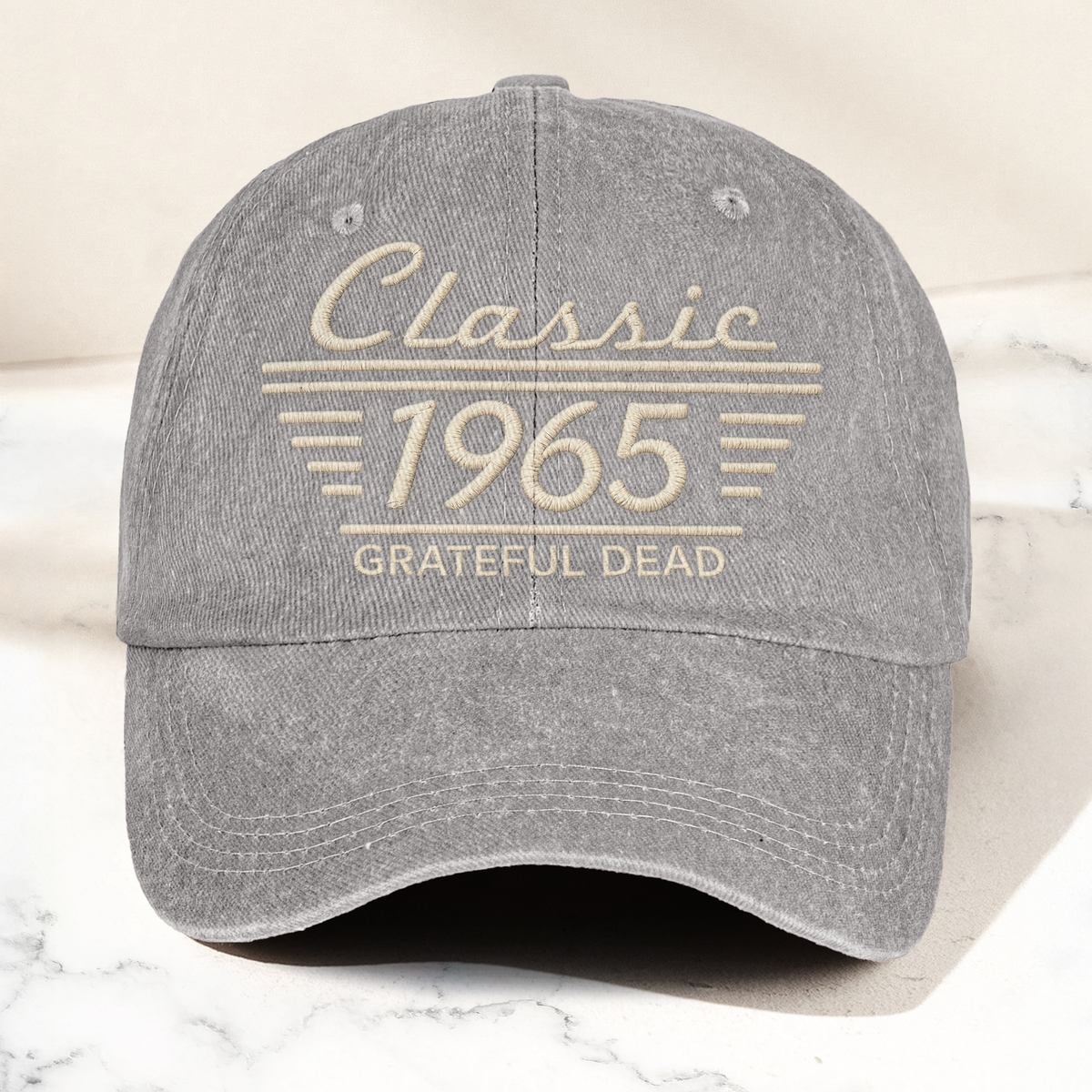 Grateful Dead Classic 1965 Est Psychedelic Rock Band Music Merch Denim Cap – Retro Vintage Dad Cap Gift For Dad (With Box)