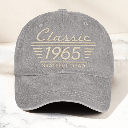 Grateful Dead Classic 1965 Est Psychedelic Rock Band Music Merch Denim Cap – Retro Vintage Dad Cap Gift For Dad (With Box)