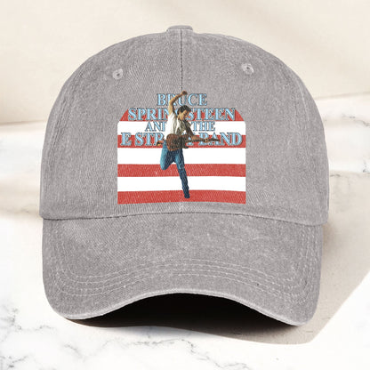 Bruce Springsteen Denim Cap – Retro Vintage Dad Cap Gift For Dad (With Box)