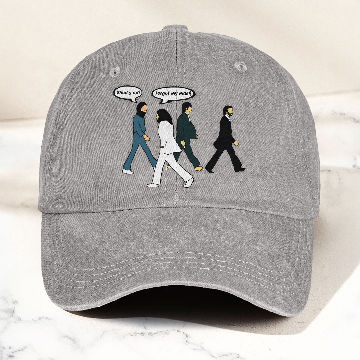 Abbey Road Denim Dad Cap – Iconic Walk ( With BOX)