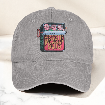Beastie Boys Hello Nasty Graphic Denim Cap – Retro Rock Music Fan Cap Gift For Dad (With Box)