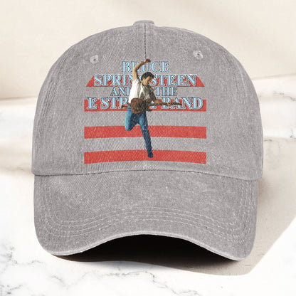 Bruce Springsteen version 2 Denim Cap – Retro Vintage Dad Cap Gift For Dad (With Box)