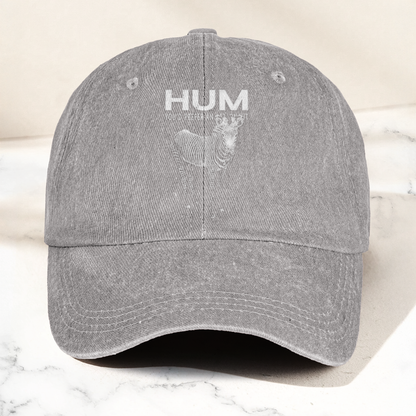 Hum You’d Prefer An Astronaut Vintage Dad Hat – Indie Rock Washed Cotton Cap Gift For Dad (With Box)