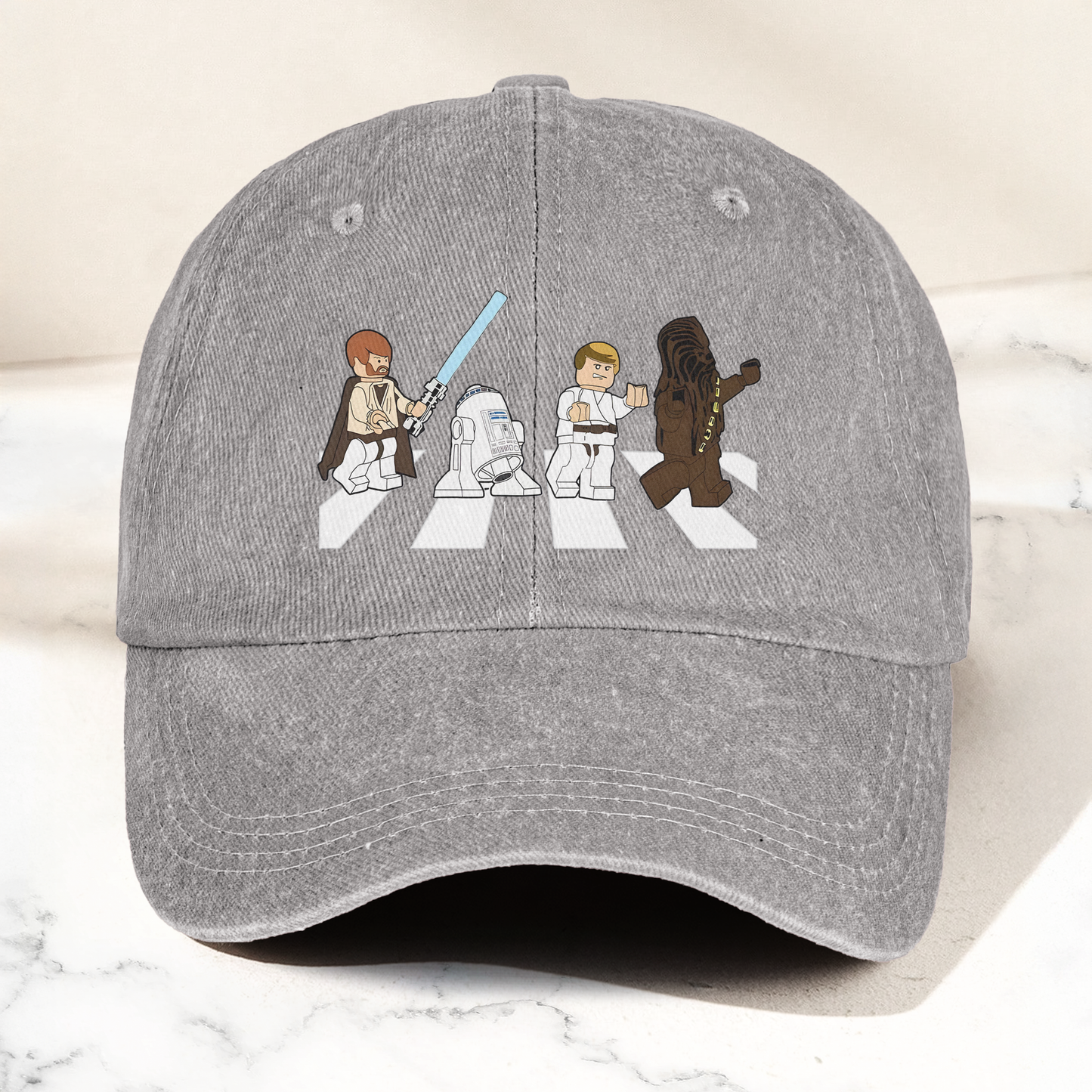 Star Wars Abbey Road Dad Cap – Obi-Wan, Luke, R2-D2 & Chewbacca Walk Design ( With Box )