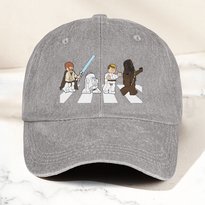 Star Wars Abbey Road Dad Cap – Obi-Wan, Luke, R2-D2 & Chewbacca Walk Design ( With Box )
