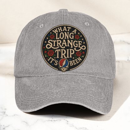 Grateful Dead What A Long Strange Trip It’s Been Vintage Dad Hat – Deadhead Camping Cap Gift