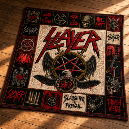 Slayer Quilt Blanket – Forever Rock And Roll High Quality Quilt Blanket Version 1