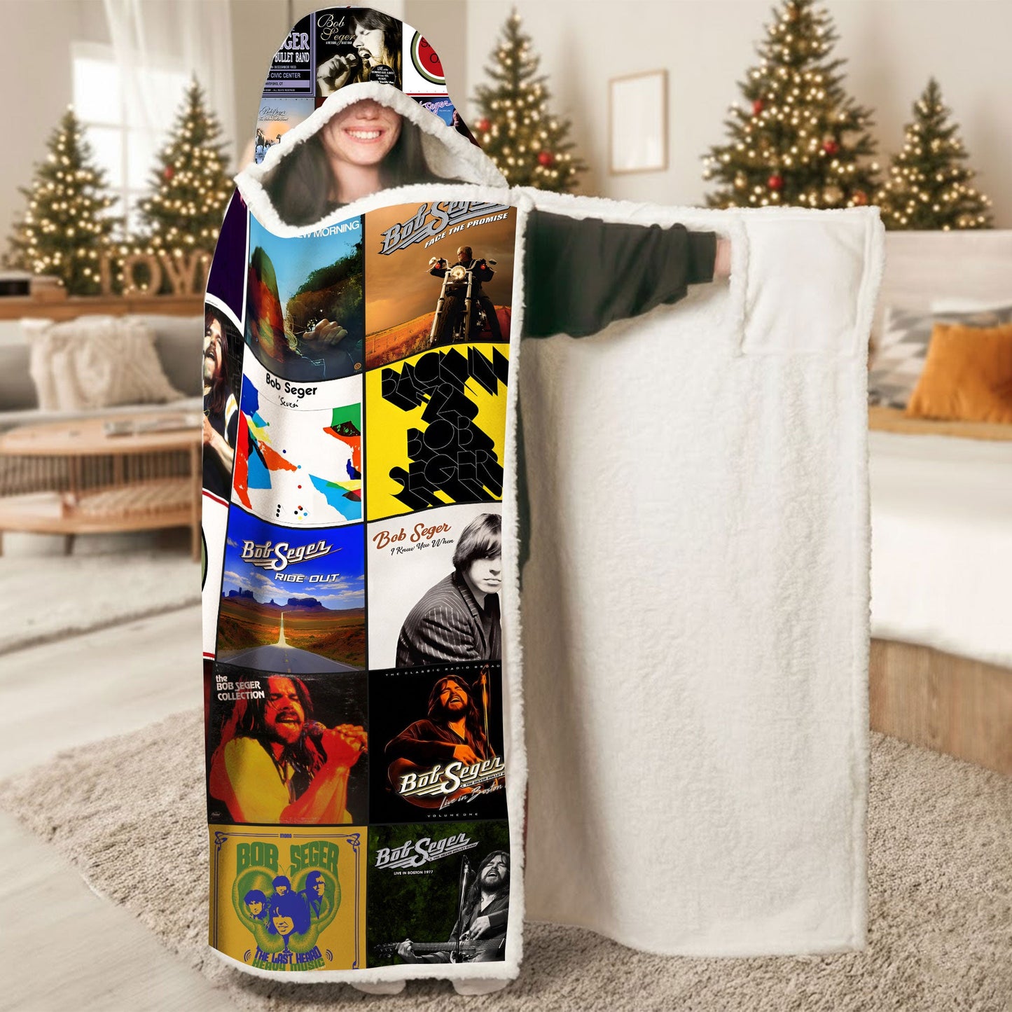 Bob Seger Wearable Hooded Blanket – A Warm Wrap of Heartland Rock Nostalgia