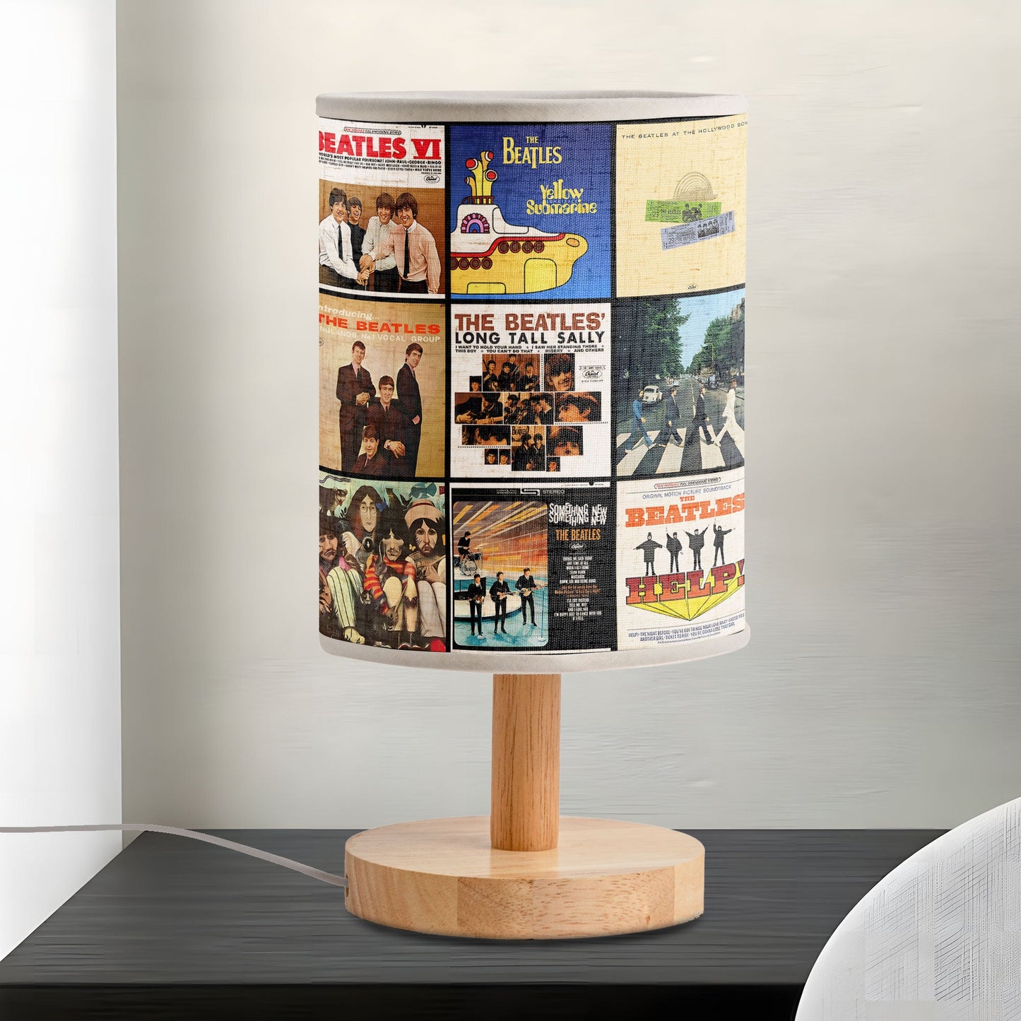 🎵 The Beatles Album Cover Lamp – Retro Music Decor