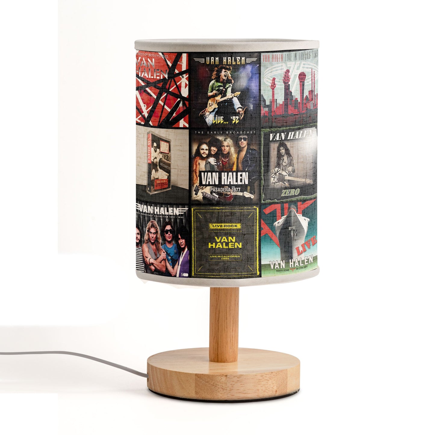 Van Halen Album Cover Fabric Lamp – Classic Rock Home Decor