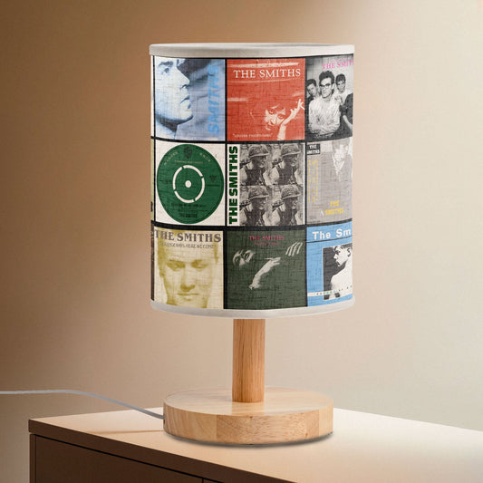 The Smiths Album Cover Collage Table Fabric Lamp – Retro Music Home Deco
