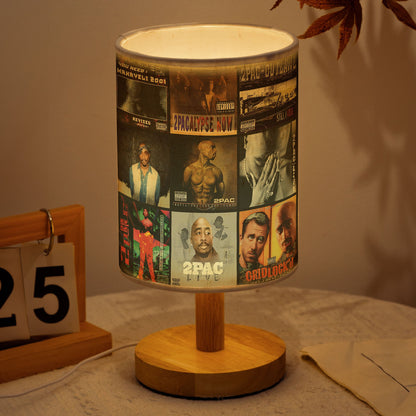 2Pac Album Art Tribute Table Fabric Lamp