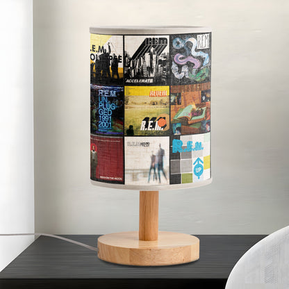 R.E.M. Album Cover Fabric Lamp – Retro Rock Music Night Light