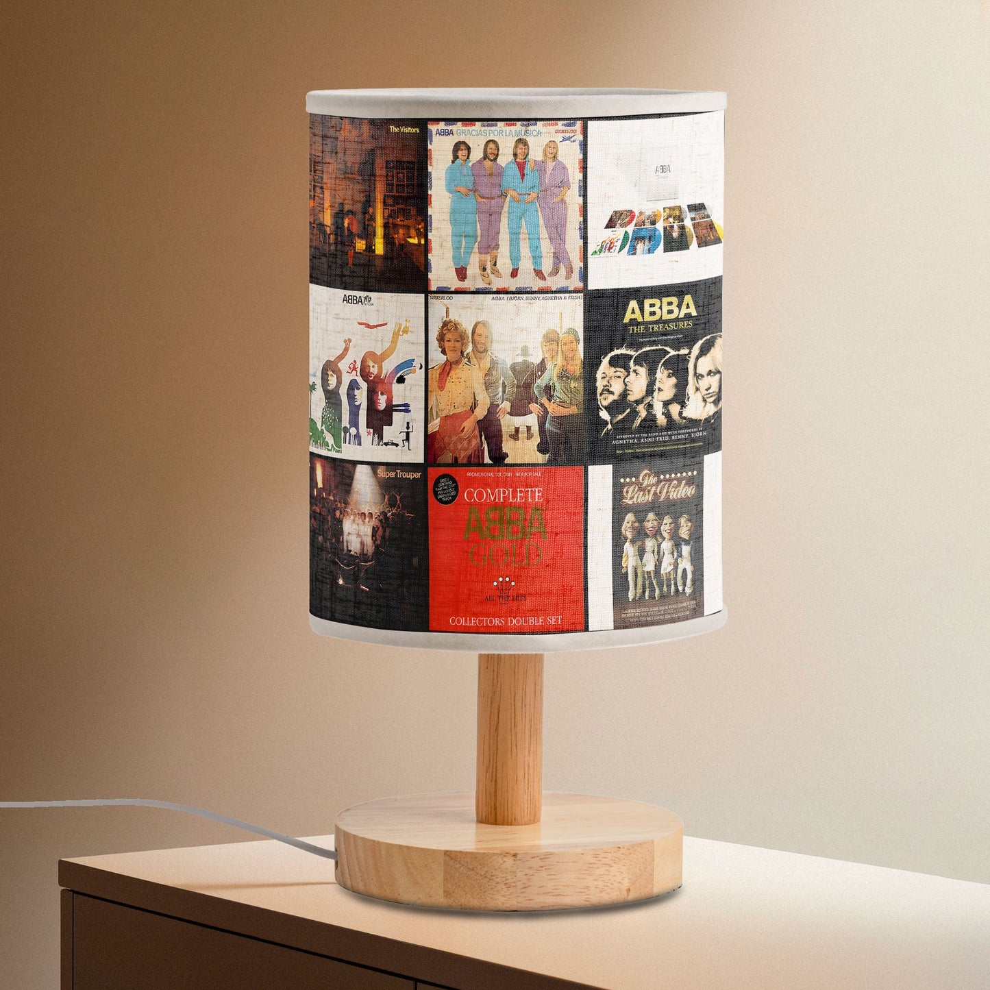 ABBA Album Cover Lamp – Retro Disco Music Fan Table Light