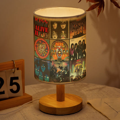KISS Album Cover Fabric Lamp – Classic Rock Music Fan Table Light