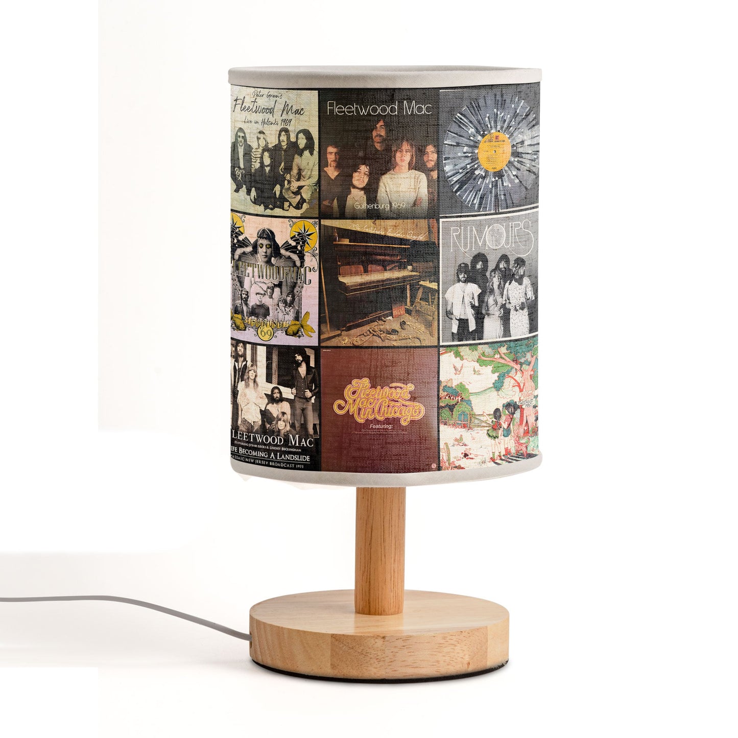 Fleetwood Mac Album Cover Table Fabric Lamp – Classic Rock Collector’s Piece