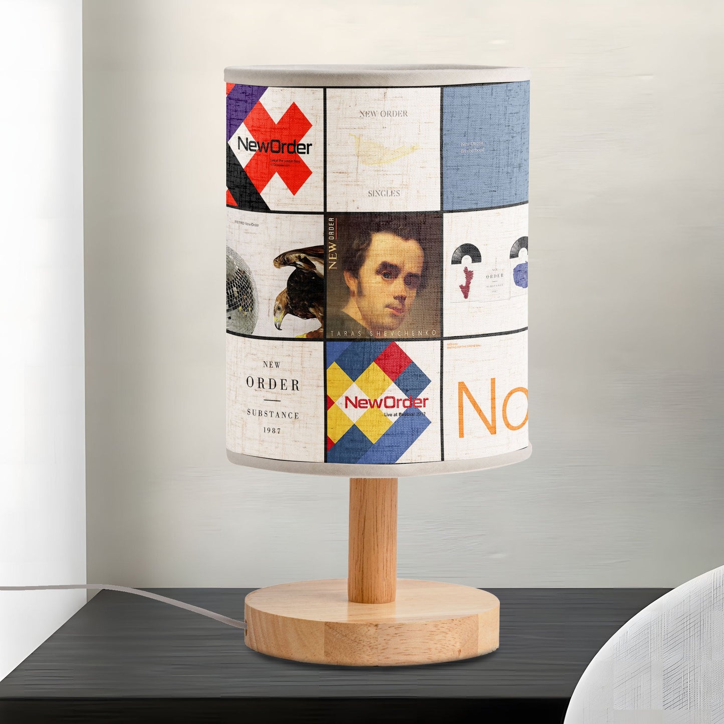 New Order Album Cover Lamp – Retro Synth-Pop Music Table Light