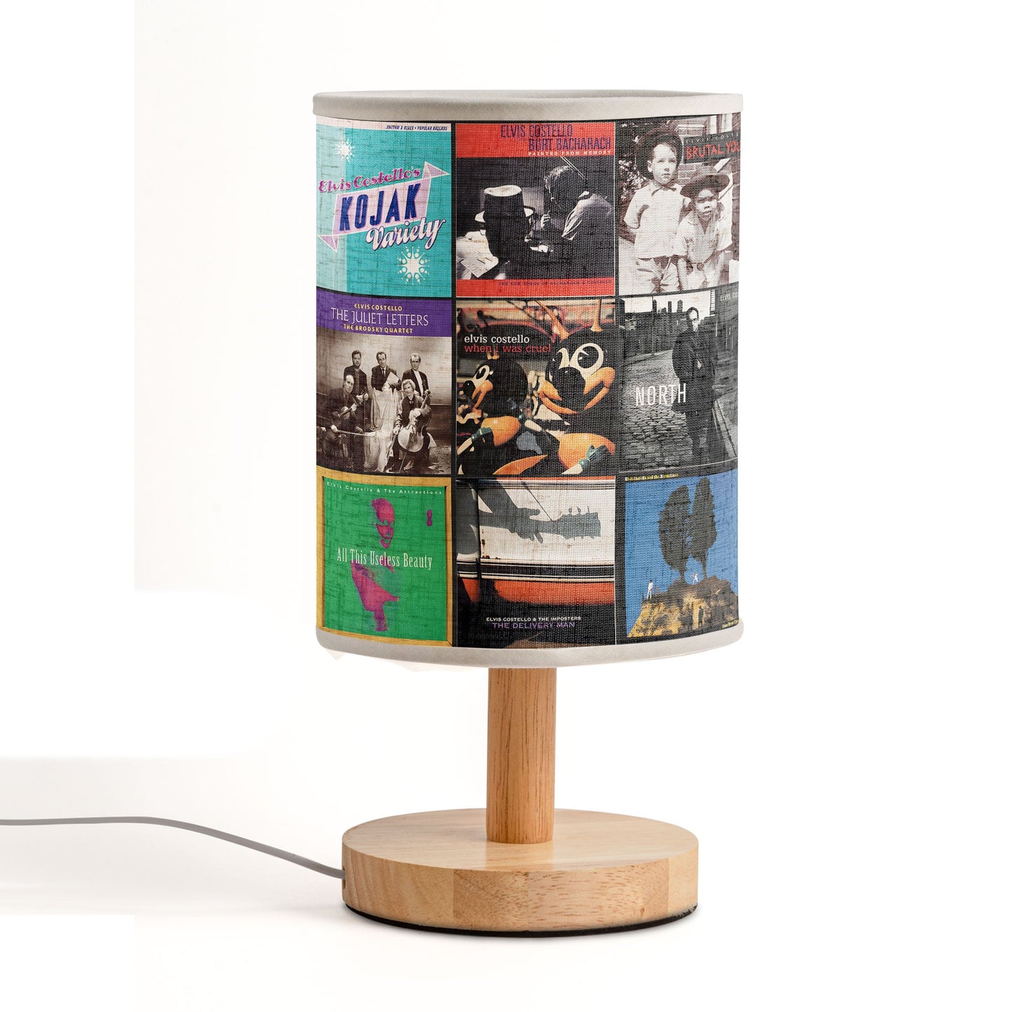 ? Elvis Costello Album Art Decorative Fabric Lamp
