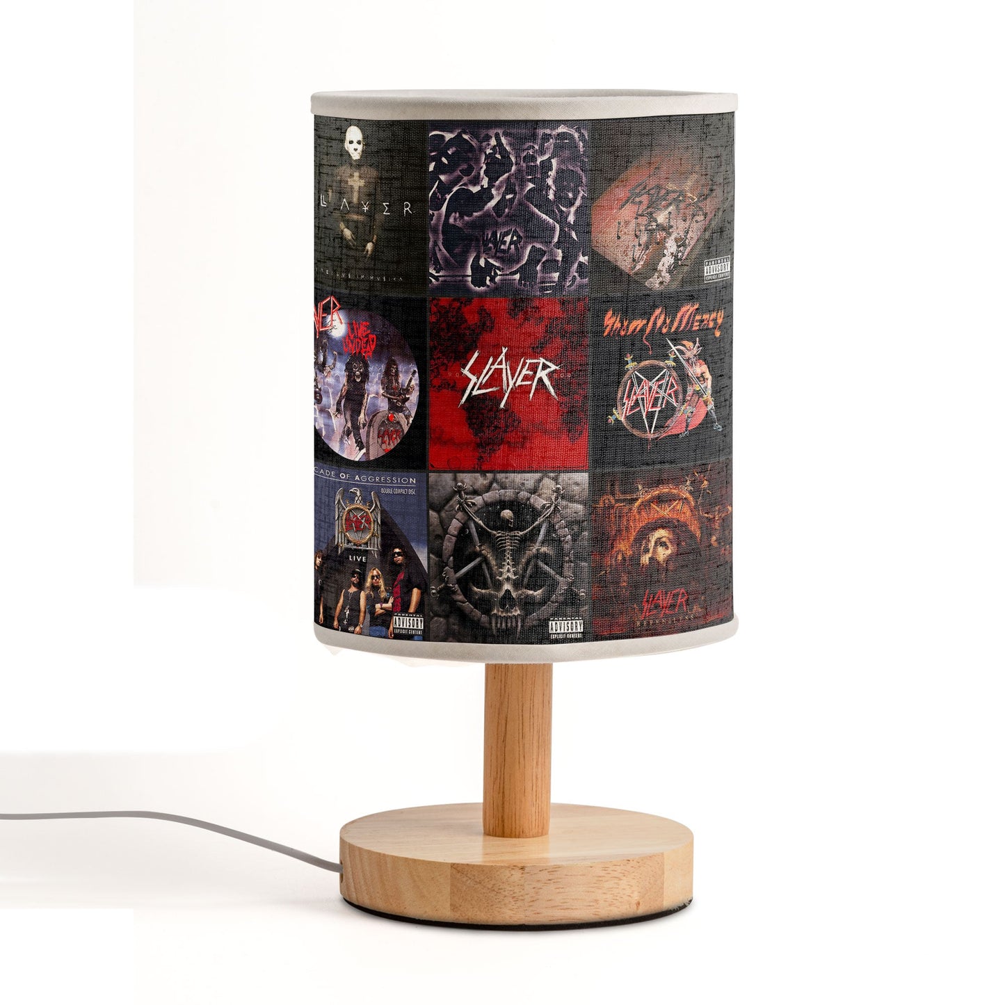 ?? Slayer Album Cover Fabric Lamp – Thrash Metal Decor for True Fans