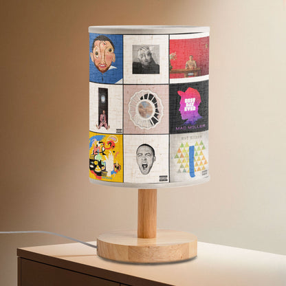 ?? Mac Miller Album Collage Fabric Lamp – Tribute Lighting for True Fans