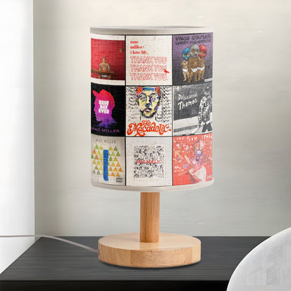 ?? Mac Miller Album Collage Fabric Lamp – Tribute Lighting for True Fans