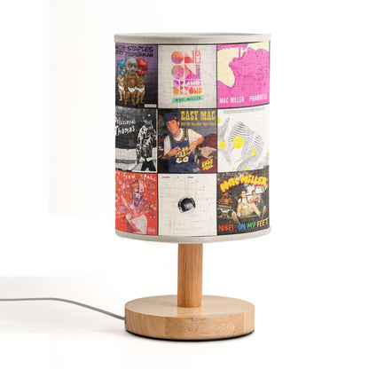 ?? Mac Miller Album Collage Fabric Lamp – Tribute Lighting for True Fans