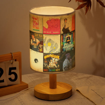 ?? Mac Miller Album Collage Fabric Lamp – Tribute Lighting for True Fans