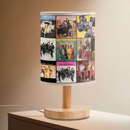 ?? New Edition Album Collage Fabric Lamp – 80s R&B Retro Light