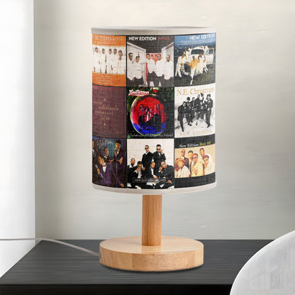 ?? New Edition Album Collage Fabric Lamp – 80s R&B Retro Light
