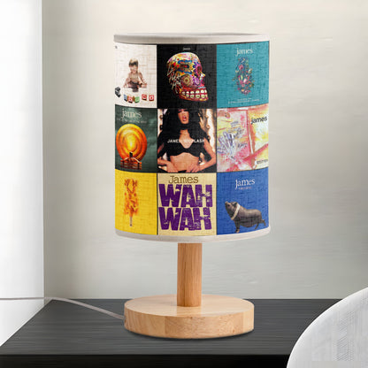 James Band Album Cover Fabric Lamp – Handmade Retro Music Decor for Fans