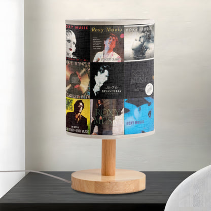 ? Roxy Music Album Collage Fabric Lamp – Glam Rock Nostalgia Light