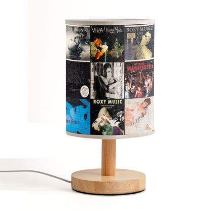 ? Roxy Music Album Collage Fabric Lamp – Glam Rock Nostalgia Light