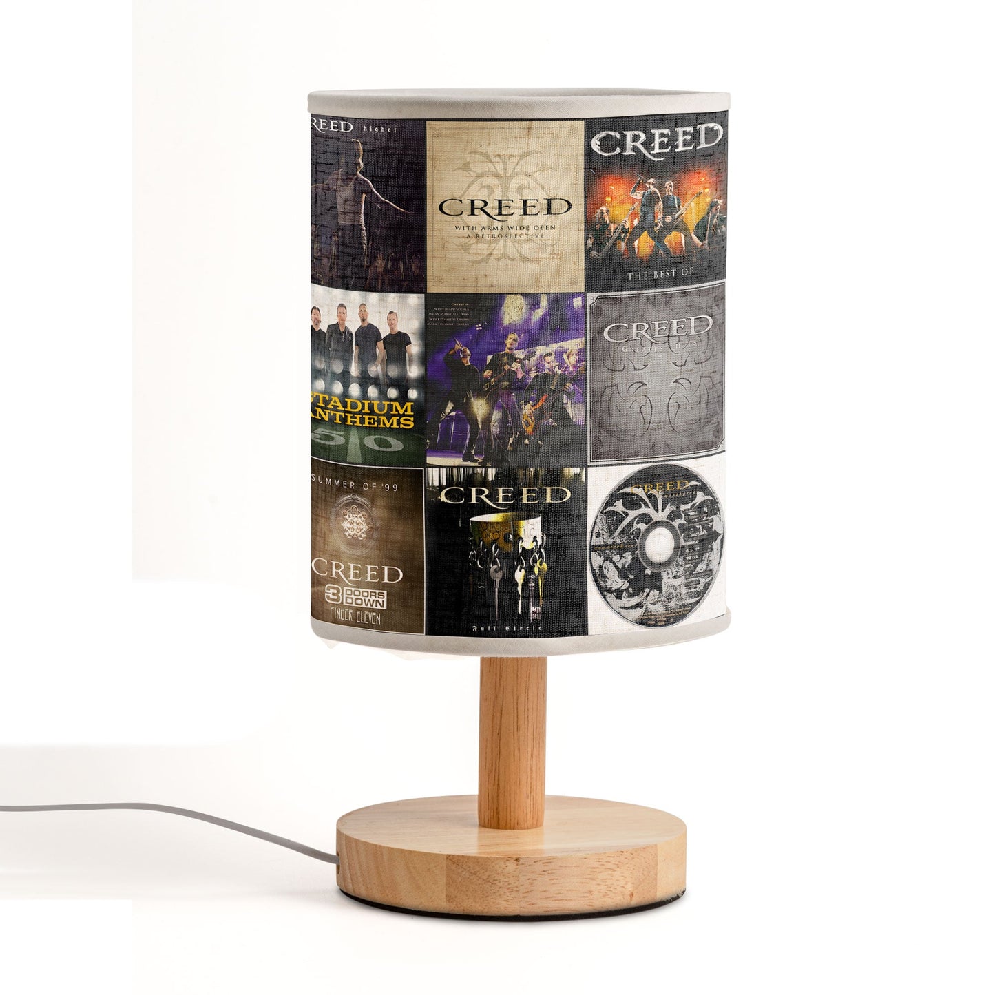 Creed Album Collage Lamp – 2000s Rock Legends Home Decor Light