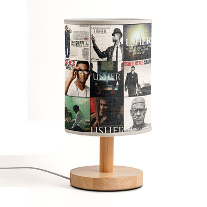 Usher Albums Lamp – R&B Soul Music Tribute Table Light