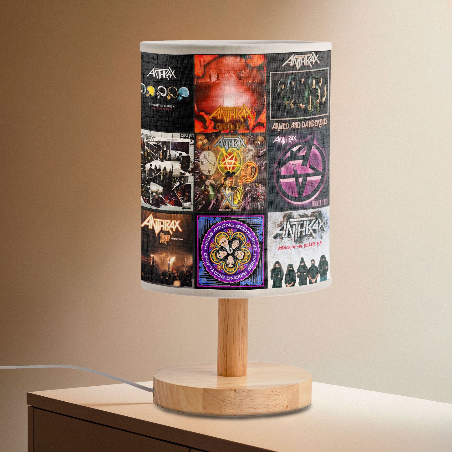 Anthrax Fabric Lamp – Thrash Metal Vibes in Every Glow ???