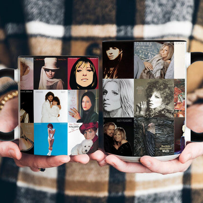 Barbra Streisand Accent Mug – Timeless Classics Album Art Collection